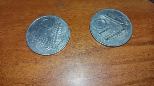Moneta lire con spiga - lire, e