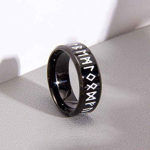 Nuovo punk viking rune anello - nuovo,