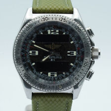 Breitling Vintage B1 B-1 Uomo Quarzo A68362 Polso BR333 Difettoso Not Workin'