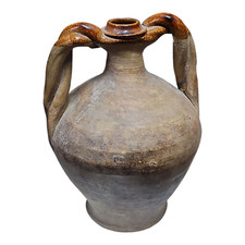 ANTICA ANFORA VASO IN TERRACOTTA ITALIANA Vintage da Collezione stile Rustico