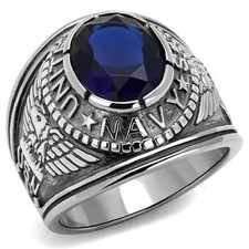 Men's US Navy Ring, Blue