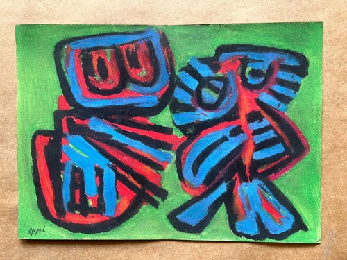 Disegno karel appel carta - disegno, su