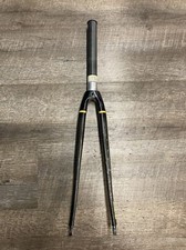 Easton EC70 Carbonio Forcella Bici da Strada Senza Fili 1 1/8" X 217mm Tubo Sterzo Carbonio