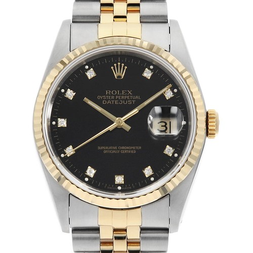 Rolex datejust 10p diamond - rolex,
