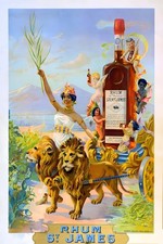 Rhum St. James 🍹 Vintage Ad
