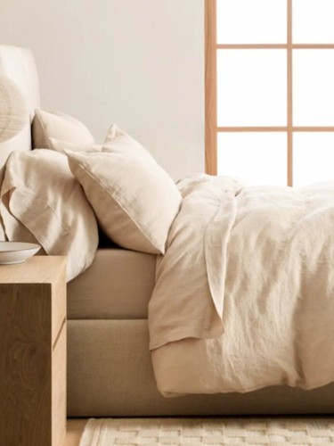 Quince european linen duvet - quince,
