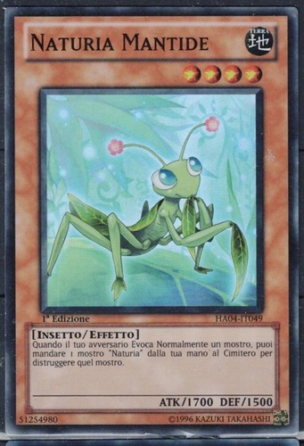 Carta ha04 naturia - carta, yu-gi-ho