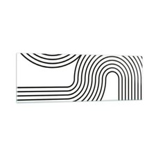 Quadro su Vetro 90x30cm Linee