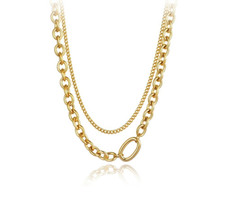 Collana doppio strato placcato - strato,