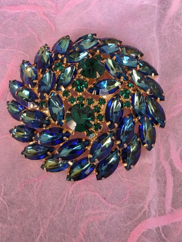 Vintage round rhinestone - vintage,