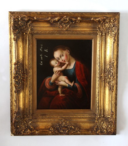 Dipinto religioso olio rame - dipinto,