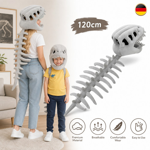 Cuffia dinosauro scheletro