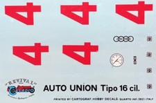 decal 1/20 RESTAURO AUTO UNION