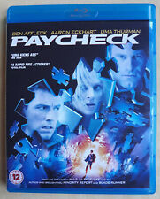 JOHN WOO: PAYCHECK (2003) - BLU-RAY PARAMOUNT UK Audio ITALIANO PRIMA STAMPA