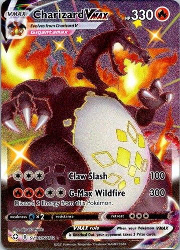 Charizard vmax shiny holo - charizard,