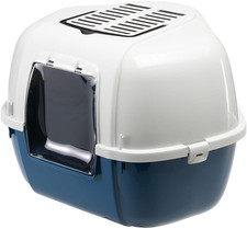 Lettiera Gatto Chiusa, Toilette per Gatti Coperta, Lettiera Angolare, 2 Filtri A