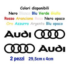 Coppia adesivi AUDI con logo