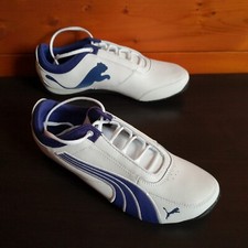 Scarpe Puma Drift Cat 4 in pelle bianca. Tg 38