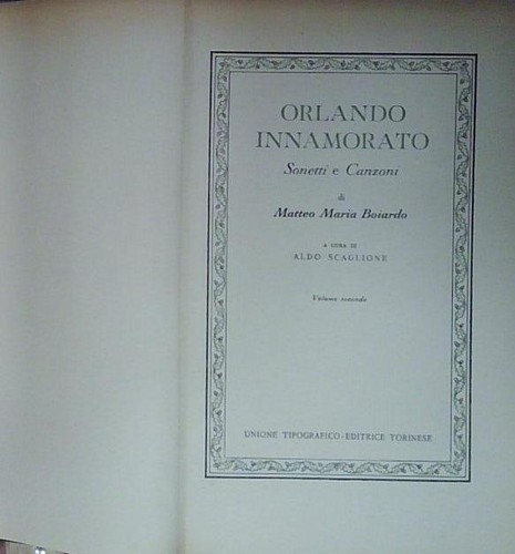 Matteo maria boiardo orlando - boiardo,