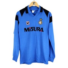 1990-91 Inter Maglia Allenamento Uhlsport Misura M  SHIRT MAILLOT TRIKOT