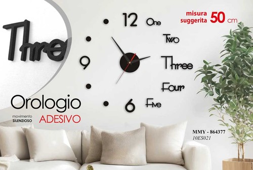 Orologio adesivo parete - adesivo, da