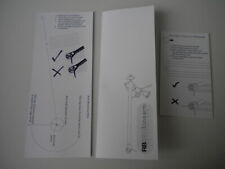 Libretto e dime mounting template braccio rega RB250, RB300