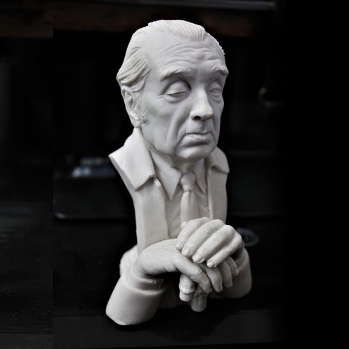 Borges jorge resina busto - resina,