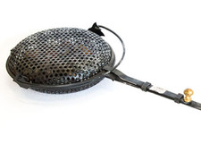 PADELLA PER CASTAGNE CALDARROSTE con manico in legno antiscottatura