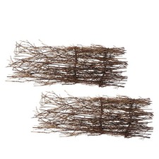  2 pezzi decorazioni di piastre di bambù vintage di bambù giapponese ornamenti