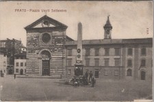 * Prato Piazza Venti Settembre precedente stampa 1910 cartolina 7810