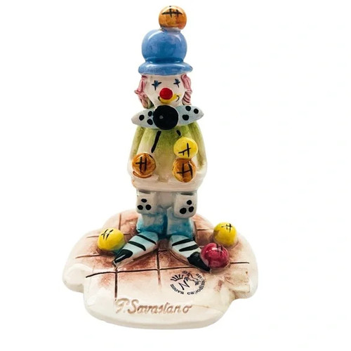 Statuina giocoliere pagliaccio
