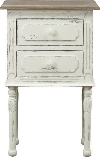 Elegante comodino bianco