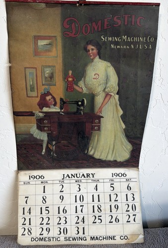 Calendario vintage 1906