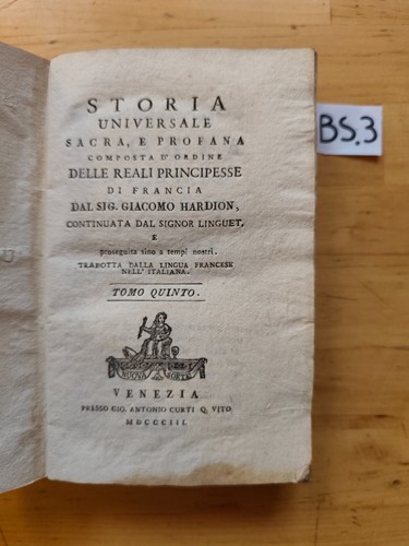 Storia universale sacra - , e