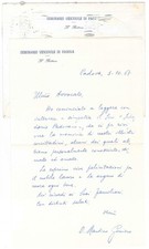 1967 PADOVA Lettera don Martino GOMIERO - Rettore Seminario Vescovile *AUTOGRAFO