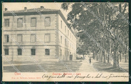 Cuneo ceva caserma - cuneo, cartolina