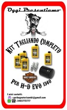 Kit tagliando completo per Harley Big Twin EVO 1340 filtro NERO, Olio MINERALE