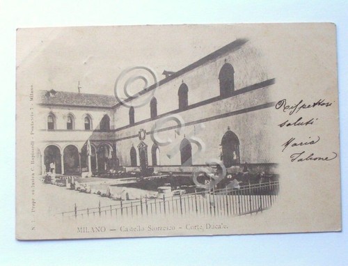 Cartolina milano castello - cartolina,
