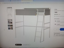 letto a soppalco ikea,  bianco