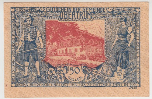 Banconota austria obertrum - obertrum, 50