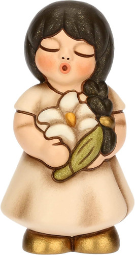 Bimba con giglio ceramica - con,