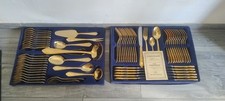 Set Posate 23/24K by Bestecke Solingen W. Germany Placcate Oro 70 Pz