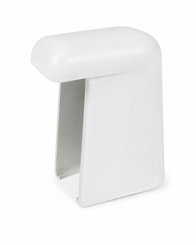 Tappo terminale destro bianco