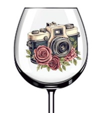 12x decalcomanie adesivo vinile bottiglia vetro fotocamera retrò t727