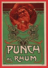 ETICHETTA D'EPOCA LIQUORE  PUNCH AL RHUM N°119 VINTAGE