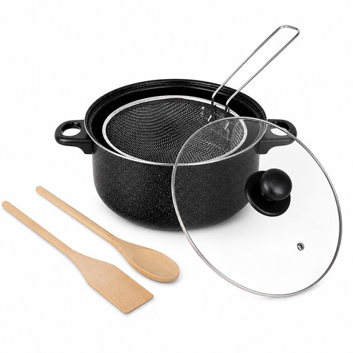 Set friggitrice grasso padella