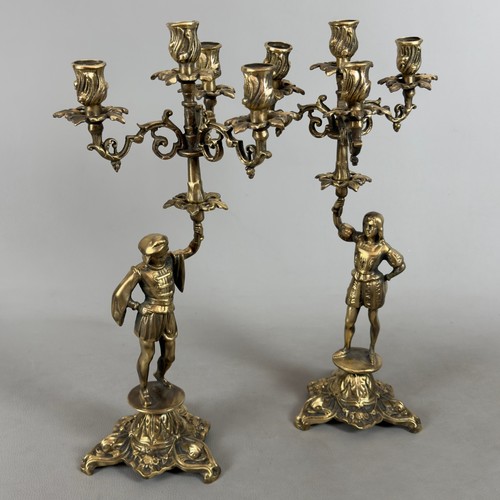 Coppia candelabri ottone - coppia,