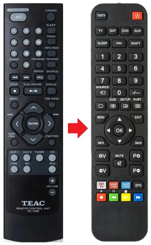 Telecomando adatto per teac - telecomando,