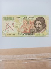 100000 LIRE CARAVAGGIO FALSO D'EPOCA (come da foto) 