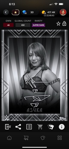 Digital topps wwe slam - digital, 2020